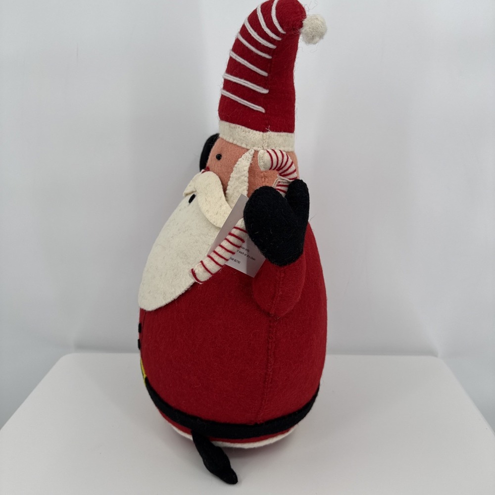 The Company‎ Store Santa Wool Felt Tabletop Christmas Decor NEW w/Tags 23" X 20" - Picture 5 of 9